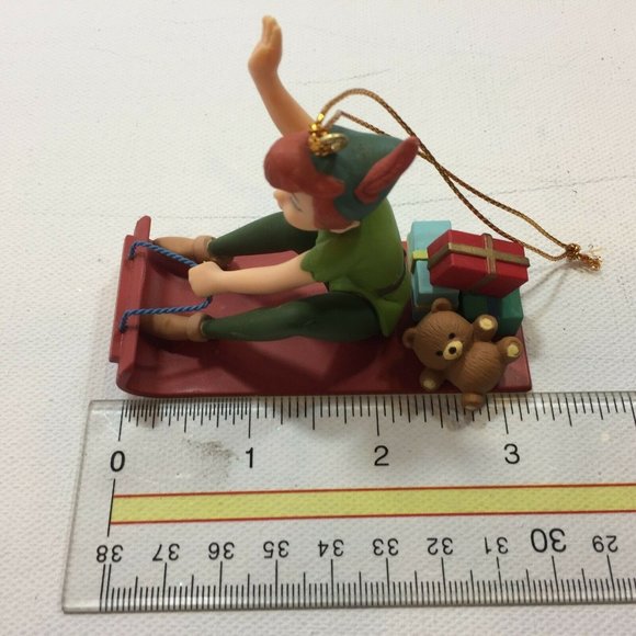 Vintage Groiler Disney Peter Pan Flying Christmas Ornament Holiday Neverland - Picture 8 of 10